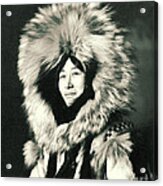 Eskimo Woman Posing 1915 Acrylic Print