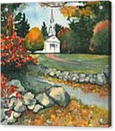 Fall At Martha-mary Chapel - Sudbury Acrylic Print