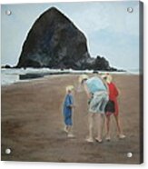 Family By The Sea Acrylic Print