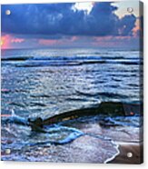 Final Sunrise - Beached Boat On The Outer Banks Acrylic Print