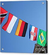 Flags Of Different Countries Acrylic Print