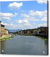 Florence Arno River Acrylic Print