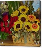 Flower Basket Acrylic Print