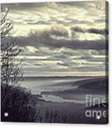 Foggy Reservoir Acrylic Print