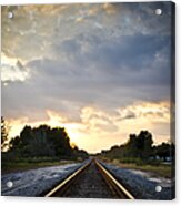 Follow The Tracks Acrylic Print