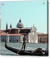 Gandola Rides In Venice Acrylic Print
