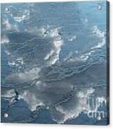 Geyser Basin Cloud Reflection Acrylic Print