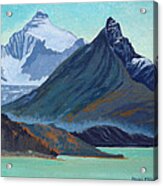 Glacial Retreat Canadian Rockies Acrylic Print