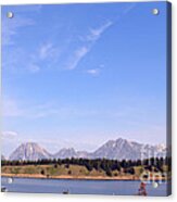 Glacier View From The Lake Acrylic Print