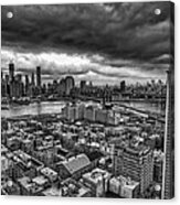 Gloomy New York City Day Acrylic Print
