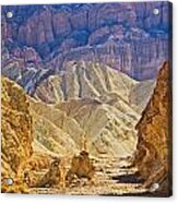 Golden Canyon At Death Valley Acrylic Print