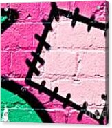 Graffiti Patch Closeup Acrylic Print