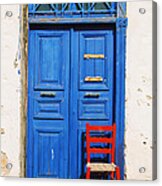 Greek Door Acrylic Print