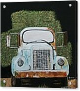 Hay Truck Acrylic Print