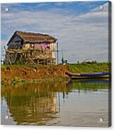 House By The River Acrylic Print