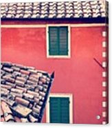 Italian Geometry #house #shutters Acrylic Print