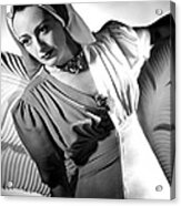 Joan Crawford, Portrait Ca. 1940 Acrylic Print
