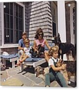 Kennedy Family And Their Many Dogs Acrylic Print