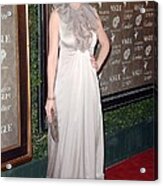 Kirsten Dunst Wearing A Valentino Gown Acrylic Print