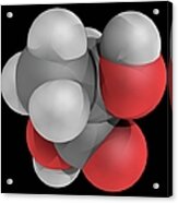 Lactic Acid Molecule Acrylic Print