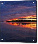 Languid Sunset Lake Nakamun Acrylic Print