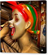 Laughing Mannequin Acrylic Print