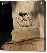 Lion Fountain In Color Acrylic Print