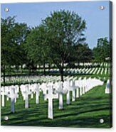 Lorraine Wwii American Cemetery St Avold France Acrylic Print