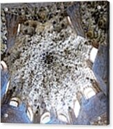 Magnificent Antique Ceiling Architecture And Detailed Art Work Granada Spain Acrylic Print