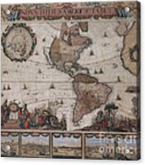 Map Of The Americas Circa 1680 Acrylic Print