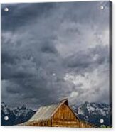 Molton Barn And Approaching Storm Acrylic Print