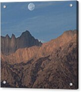 Moon Over Whitney Acrylic Print