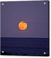 New England Moon Rise Acrylic Print