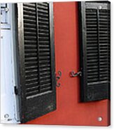 New Orleans Shutters Acrylic Print