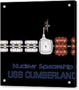 Nuclear Spaceship Uss Cumberland Acrylic Print