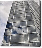 Office Building In The Clouds Acrylic Print