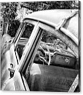 Old Car Wreck #oldtimer #wreck Acrylic Print