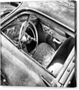 Old Car Wreck #wreck #oldtimer Acrylic Print