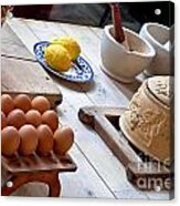 Old Manor House Kitchen And Food Acrylic Print