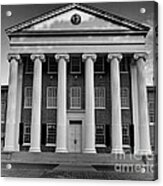 Ole Miss Lyceum Black And White Acrylic Print