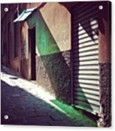 On The Sunny Side Of The Street #italy Acrylic Print