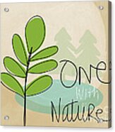 One With Nature Acrylic Print