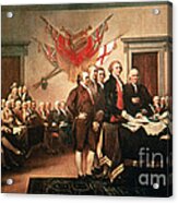 Painting Declaration Of Independence Acrylic Print