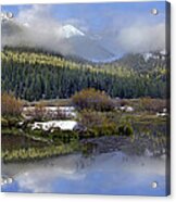 Panoramic View Of The Pioneer Mountains Acrylic Print