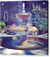Picnic In Napa, Ca #fountain #napa_ca Acrylic Print