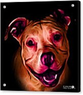 Pitbull Terrier - F - S - Bb - Orange Acrylic Print