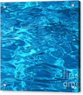 Pool - Blue Water Surface Acrylic Print