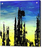 Post Apocalyptic Skyline 2 Acrylic Print