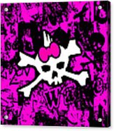 Punk Skull Princess Acrylic Print