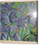 Purple Lilies Acrylic Print